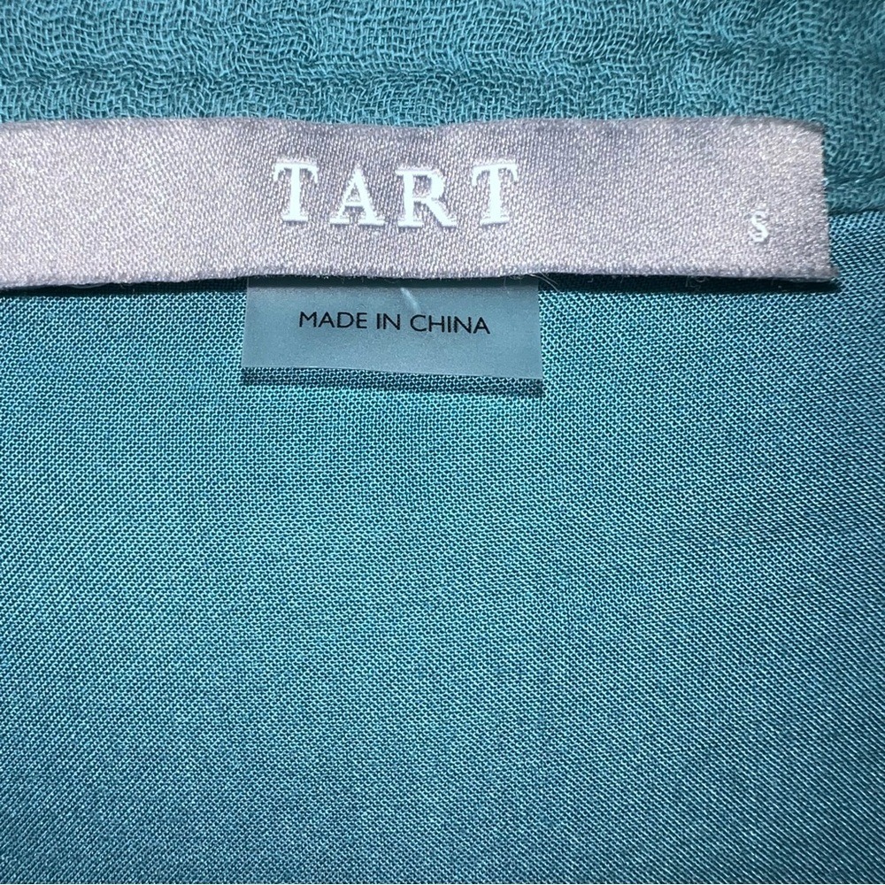 Tart Luciel Gauze Mini Dress Butterfly Sleeves Brittany Blue Size Small‎ - Picture 7 of 8